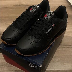 Reebok Men's Black and Brown Sneakers